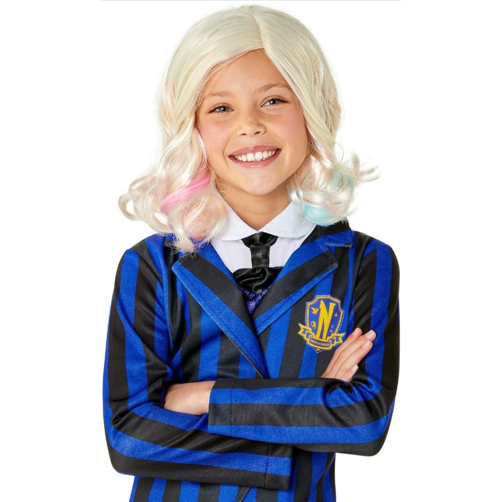 Wednesday ENID SINCLAIR Costume Wig Girls Child OSFM Rubies 0195884090824 New